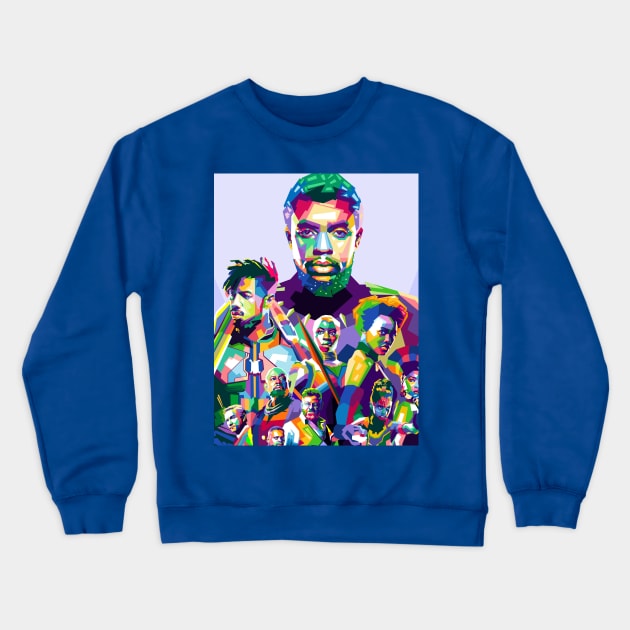 Black Panther Crewneck Sweatshirt by erikhermawann22